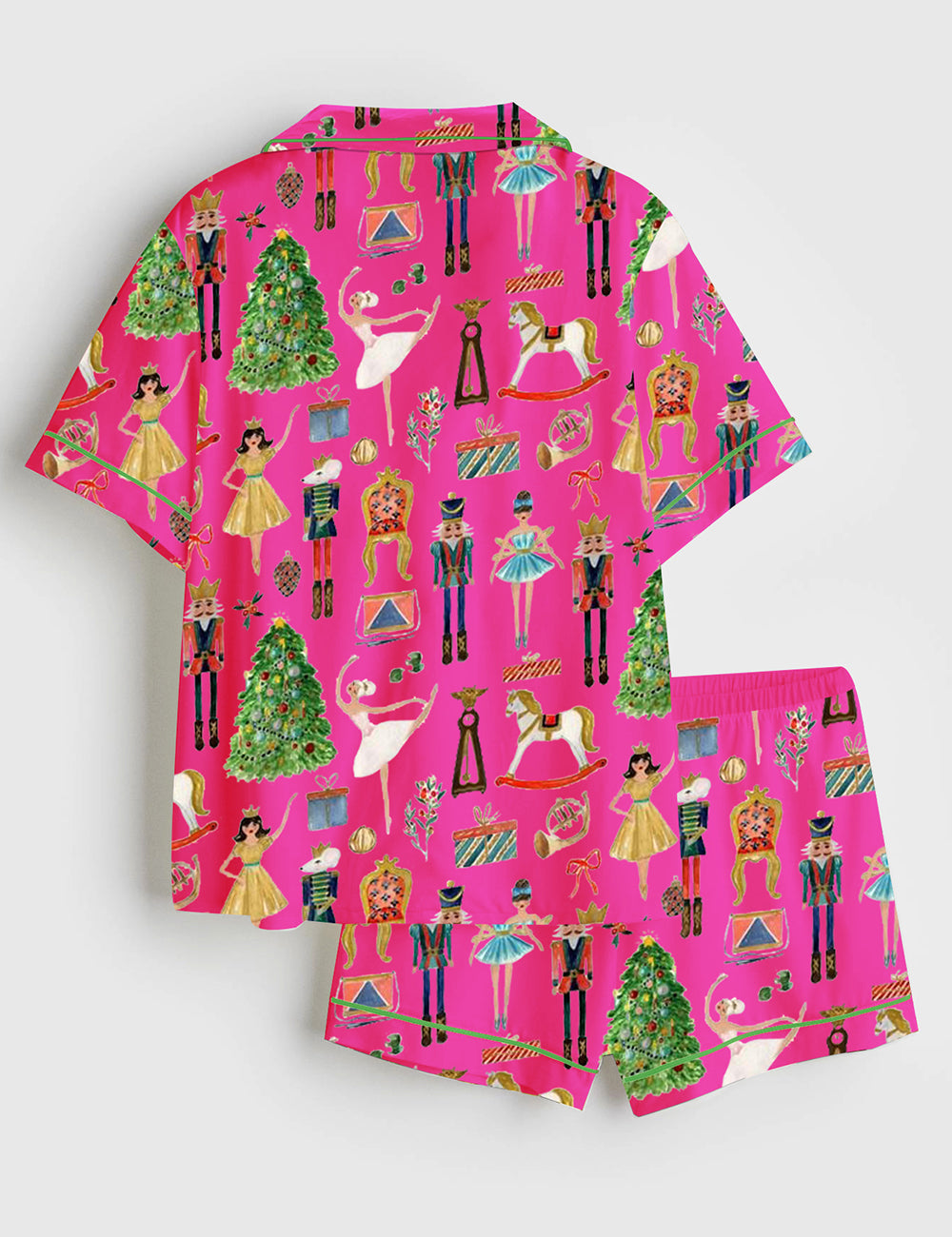 Women's Christmas Nutcracker Short Sleeve Pajama Set - Image 2