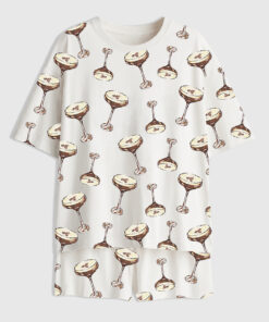 Women's Cocktail Espresso Martini Short Sleeve Pajama Set