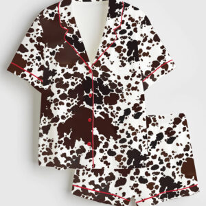 Women's Cowgirl Envy Short Sleeve Satin Pajama Set