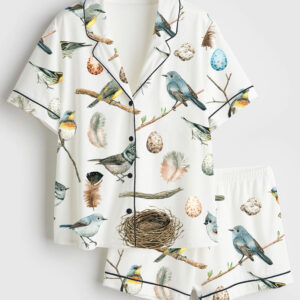 Women's Cute Birds Pajama Set