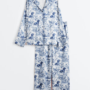 Women's Dachshund Dog Sausage Dog Lover Long Sleeve Satin Pajama Set