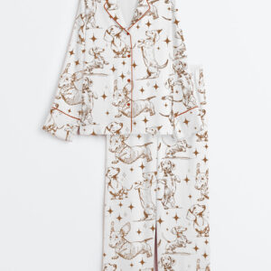 Women's Dachshund Mom Long Sleeve Satin Pajama Set