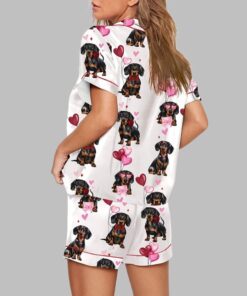 Alternative view of Women's Dachshund Valentines Print Pajama Set