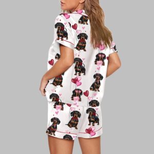 Alternative view of Women's Dachshund Valentines Print Pajama Set