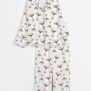 Women's Espresso Martini Satin Pajamas Set
