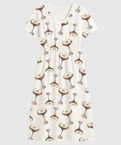 Women's Espresso Martini Short Sleeve Dress