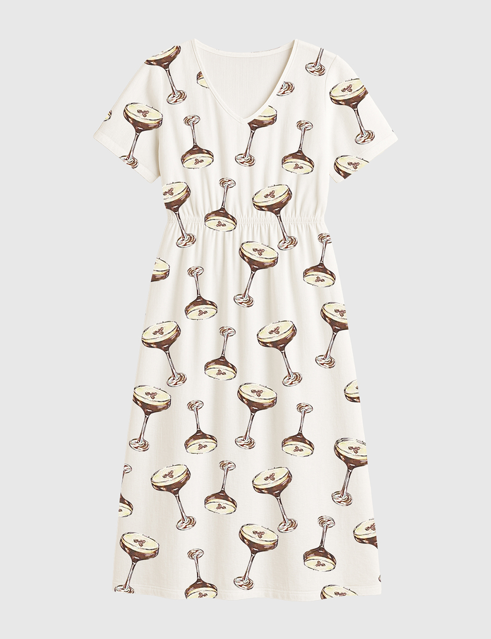 Women's Espresso Martini Short Sleeve Dress