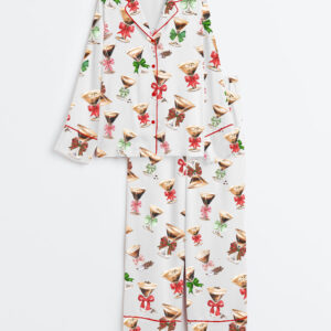 Women's Espresso Martinis Long Sleeve Pajamas Set