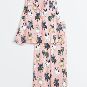 Alternative view of Women's French Bulldog Pajamas Set