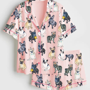 Alternative view of Women's French Bulldog Pajamas Set