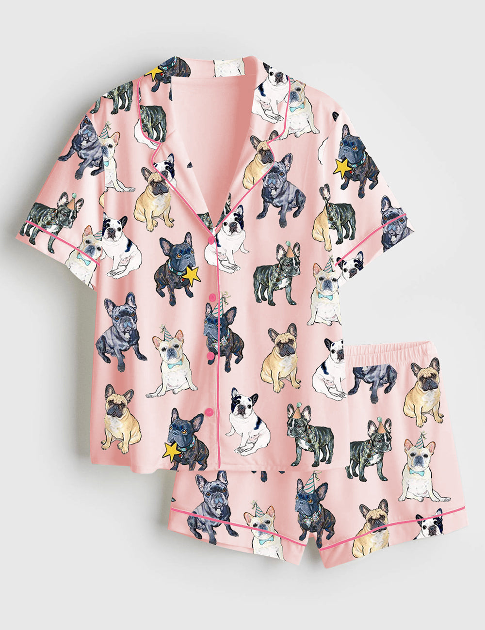 Women's French Bulldog Pajamas Set - Image 2