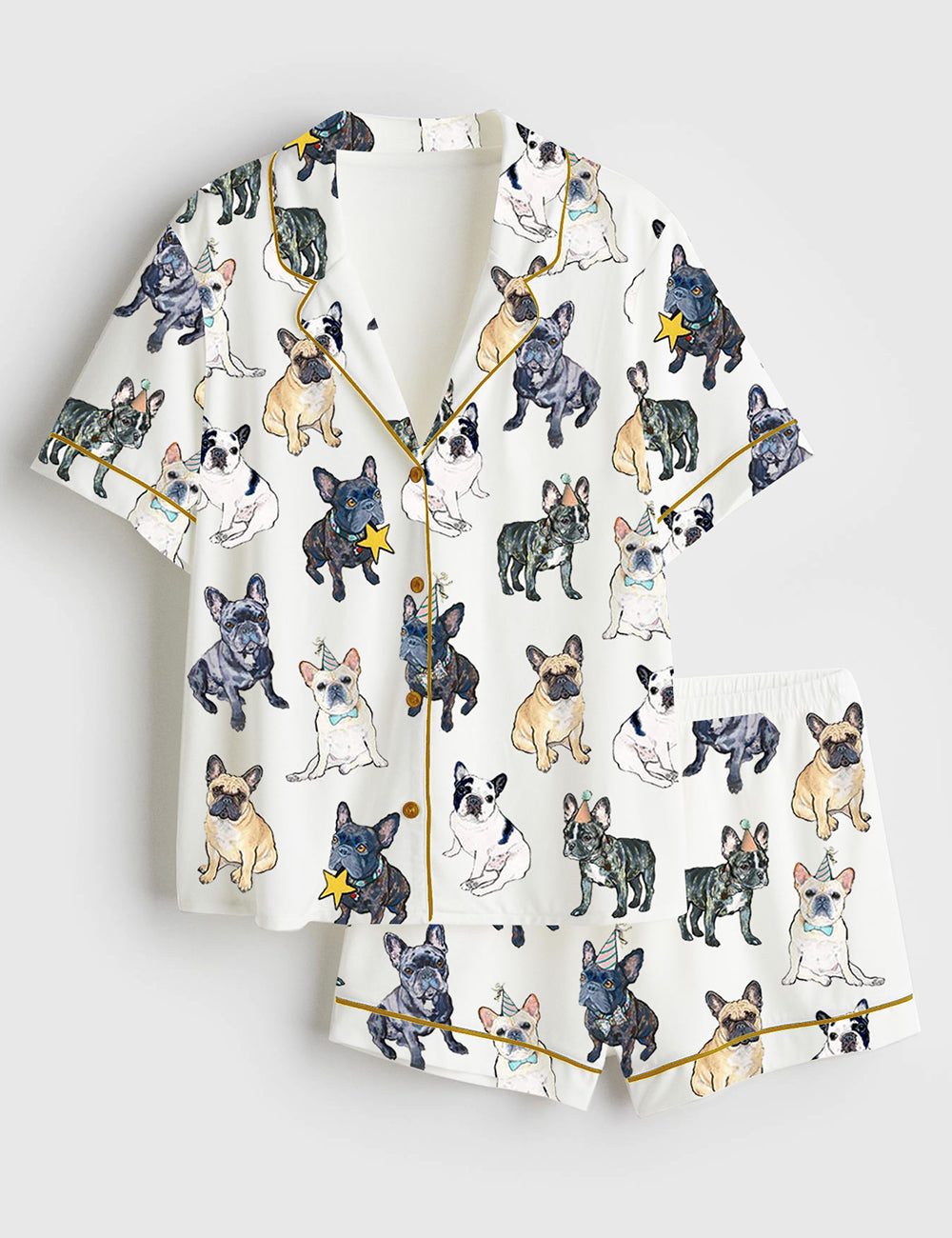 Women's French Bulldog Pajamas Set