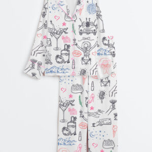 Womenâ€™s Girl's Trip Bachelorette Party Travel Long Sleeve Satin Pajama Set