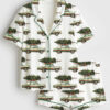 Women's Griswold Christmas Tree Farm Short Sleeve Satin Pajama Set