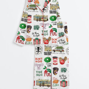 Womenâ€™s Griswold It's A Beaut Clark Christmas Vacation Jolliest Bunch Shitters Full Long Sleeve Satin Pajama Set