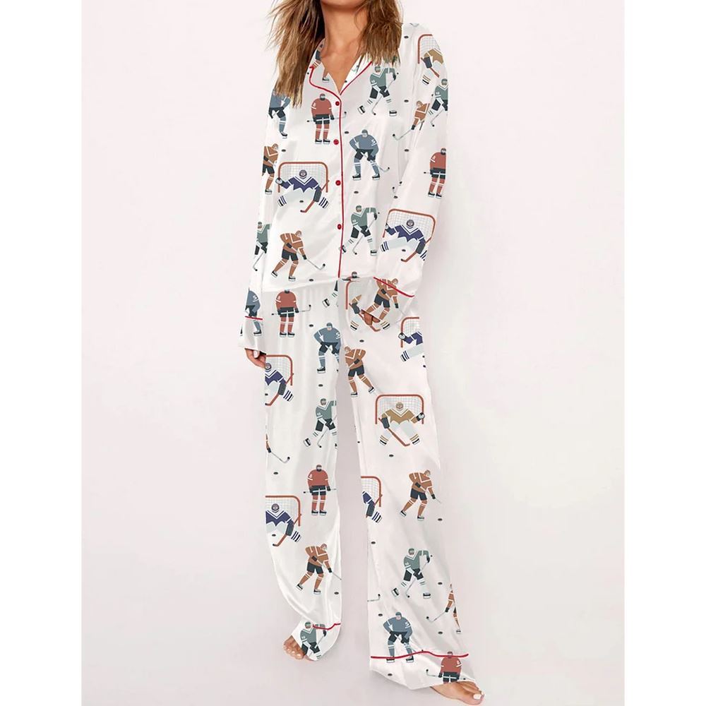 Alternative view of Women's Hockey Player Pajama Set
