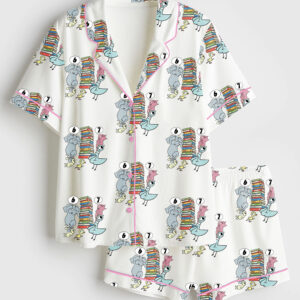 Womenâ€™s How Many Nights A Week Should You Be Reading 6-7 Teacher Short Sleeve Satin Pajama Set