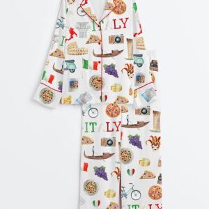 Women's Italy Roma Travel Pajama Set