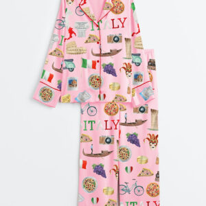 Alternative view of Women's Italy Roma Travel Pajamas Set
