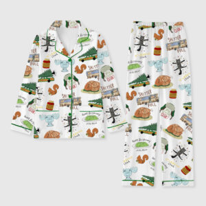 Women's It's A Beaut Clark Christmas Vacation Pocket Cotton Pajama Set