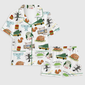 Alternative view of Women's It's A Beaut Clark Christmas Vacation Pocket Cotton Pajamas Set