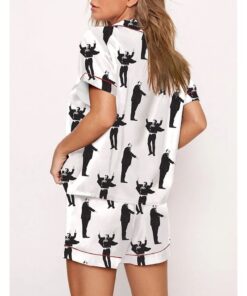 Alternative view of Women's Jumping Musk Print Pajama Set