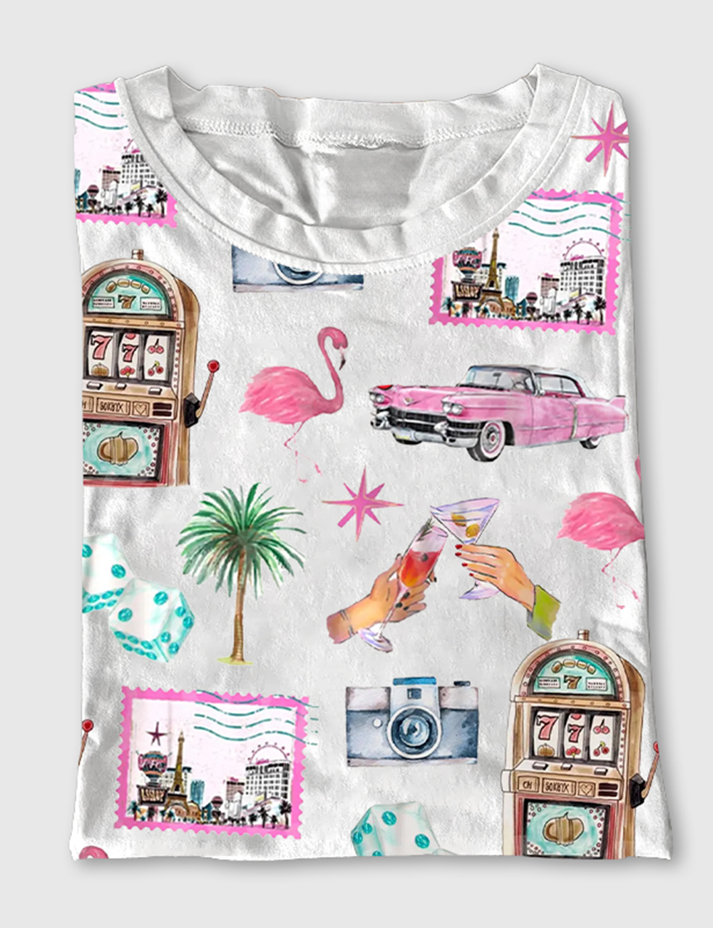 Womenâ€™s Las Vegas Bachelorette Cocktail Club Girls Trip Country Club Short Sleeve T-Shirt