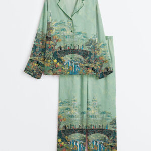 Women's Lord Of The Rings Fantasy Fellowship Long Sleeve Satin Pajamas Set