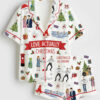 Womenâ€™s Love Actually Christmas To Me Your Are Perfect Short Sleeve Satin Family Pajama Set