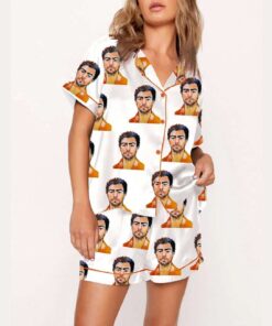 Alternative view of Women's Luigi Mangione Print Pajama Set