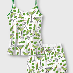 Women's Martini Camisole Satin Pajama Set