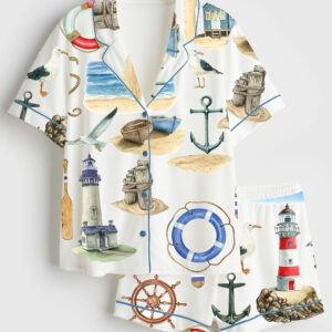 Women's Nautical Pajamas Set