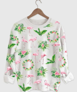 Women's Pink Flamingo Long Sleeve Shirt