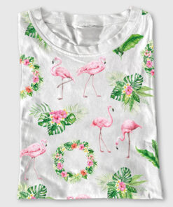Women's Pink Flamingo Short Sleeve T-Shirt