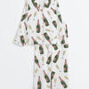 Women's Pop The Bubbly Champagne Long Sleeve Satin Pajamas Set