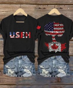 Alternative view of Women'S Retro USEH Print T-Shirt