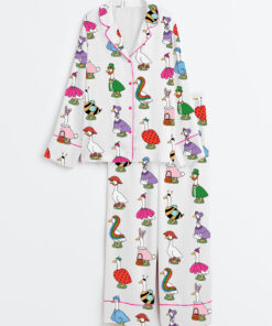 Women's Silly Goose Long Sleeve Satin Pajama Set