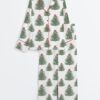Women's The Nutcracker Christmas Tree Long Sleeve Satin Pajamas Set