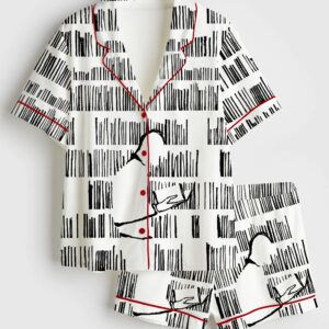 Women's The Reader Short Sleeve Satin Pajama Set