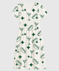 Women's Tinis And Weenies Dirty Martini Party Short Sleeve Dress