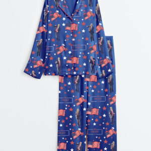 Alternative view of Women's Trump 47th Fight Camisole Satin Pajamas Set