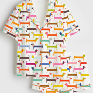 Women's Watercolor Dachshund Pajama Set