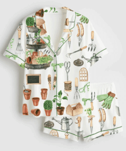 Women's Watercolor Garden Pajama Set