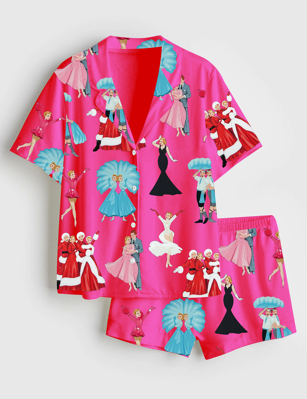 Women's White Christmas Movie Pajama Set - Image 3