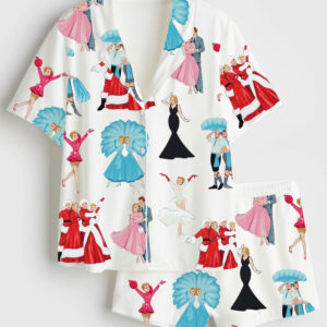 Women's White Christmas Pajama Set