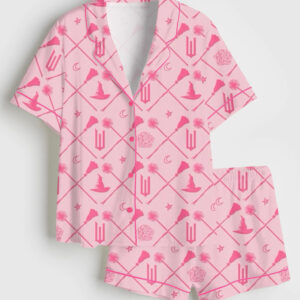 Womenâ€™s Wicked Short Sleeve Satin Pajama Set