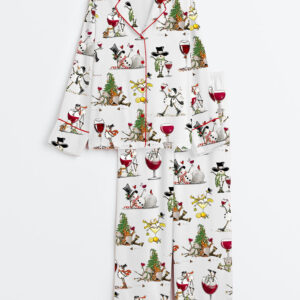 Women's Winey Snowman Pajama Set