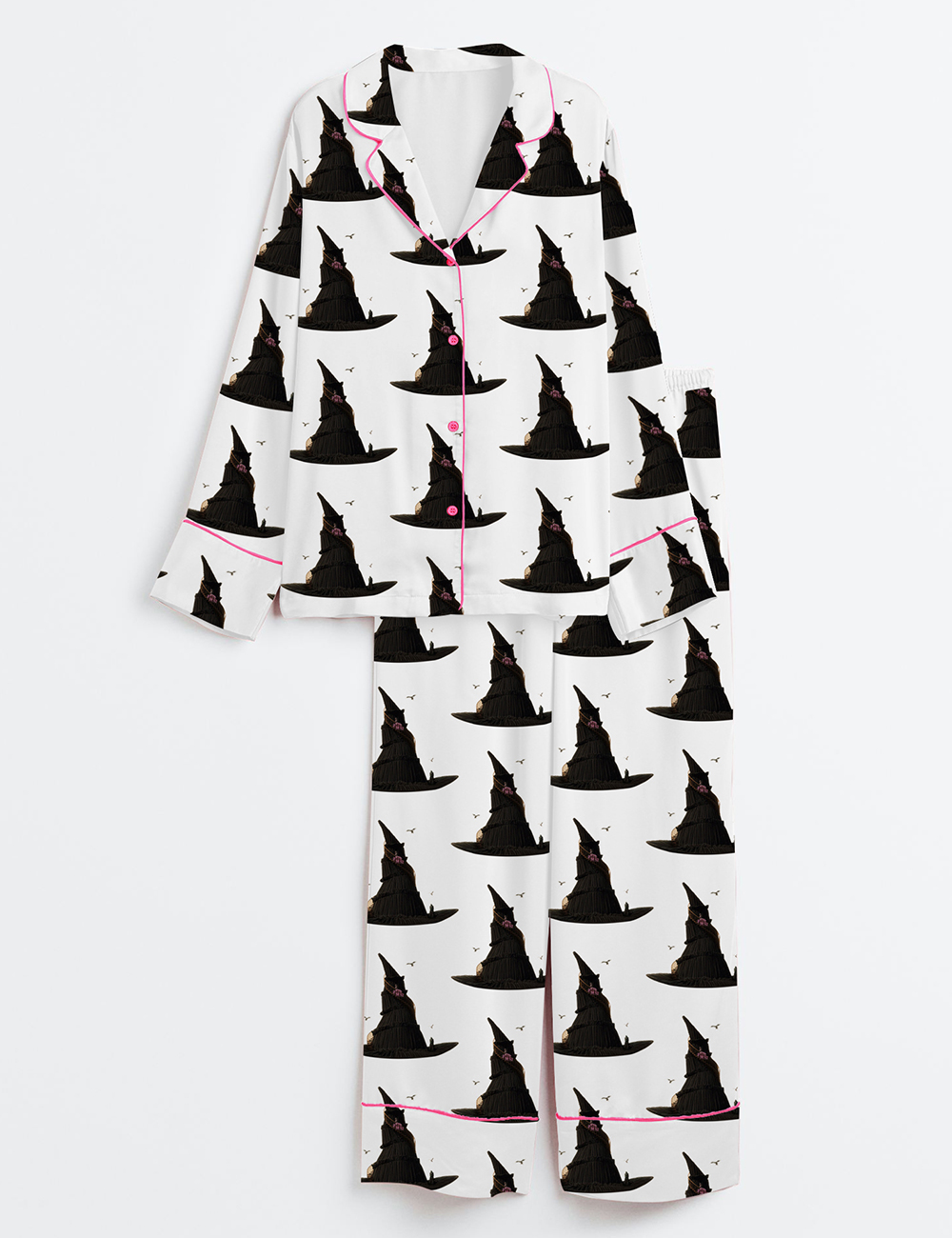 Women's You Will Be Changed Wicked For Good Long Sleeve Satin Pajamas Set