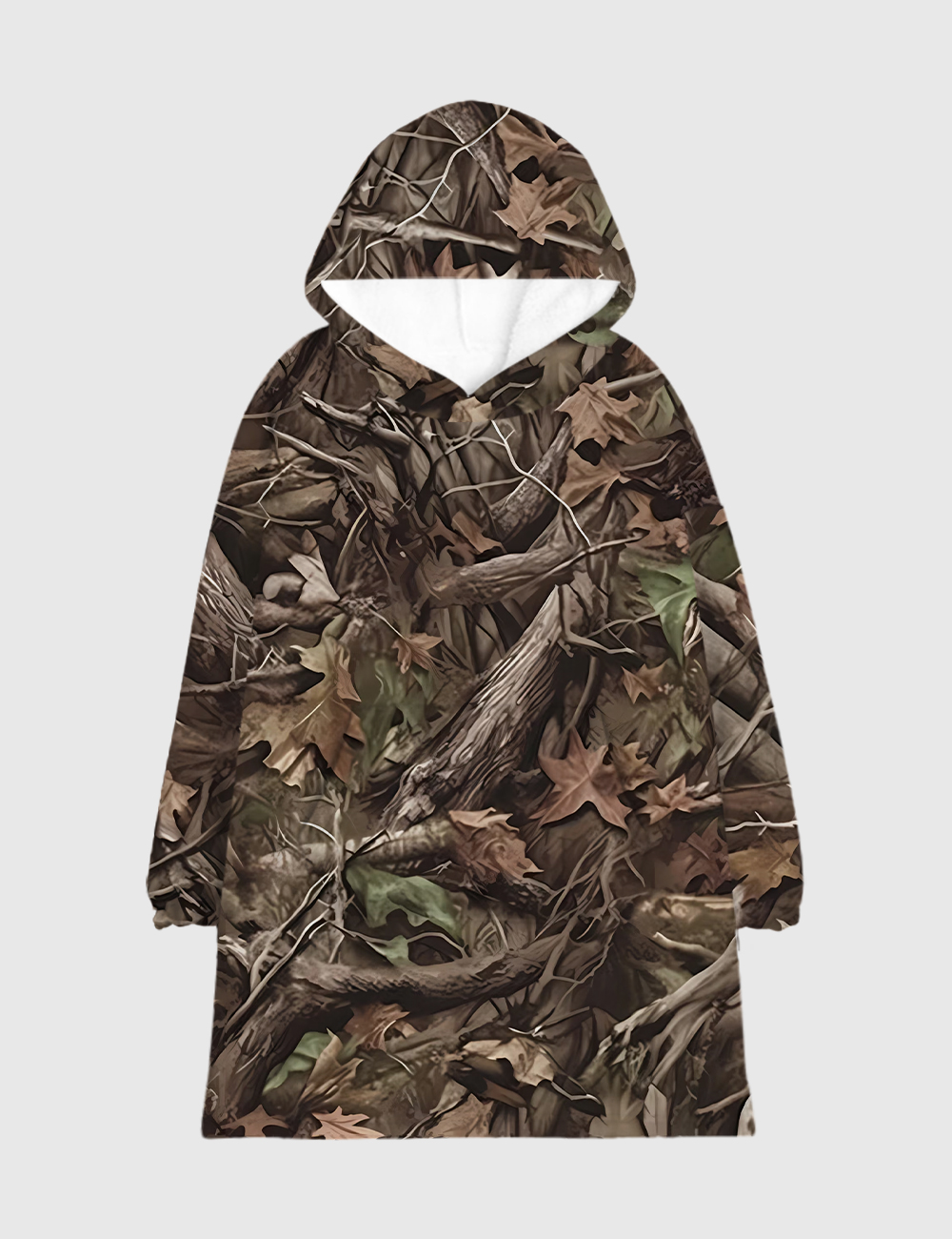 Woodlands Camo Blanket Hoodie