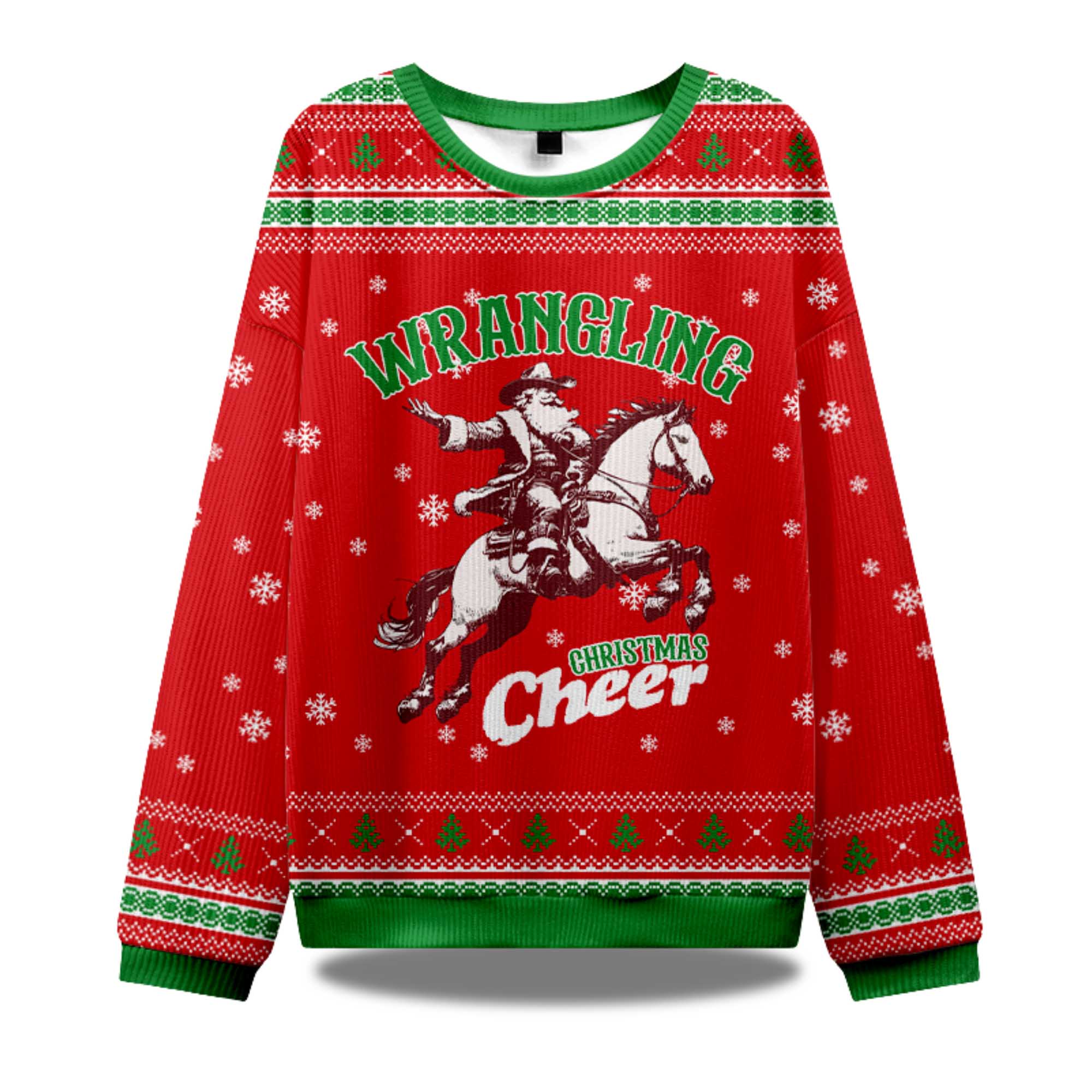 Wrangling Christmas Cheer Ugly Christmas Sweater